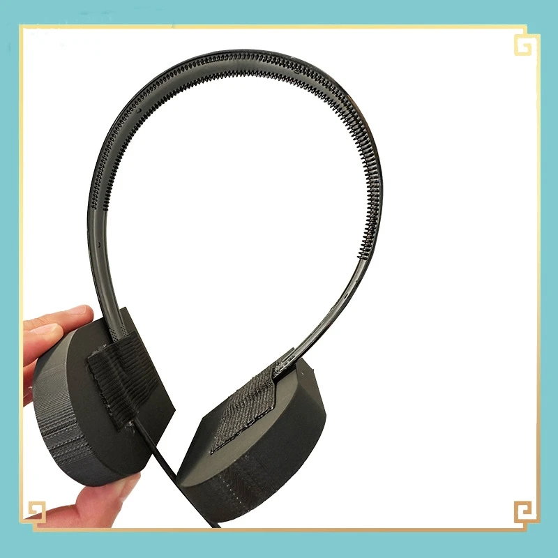 Auriculares de decoración de Anime japonés, cascos de exposición de cómics, profesionales de la escuela, accesorios de Cosplay de plástico para niñas