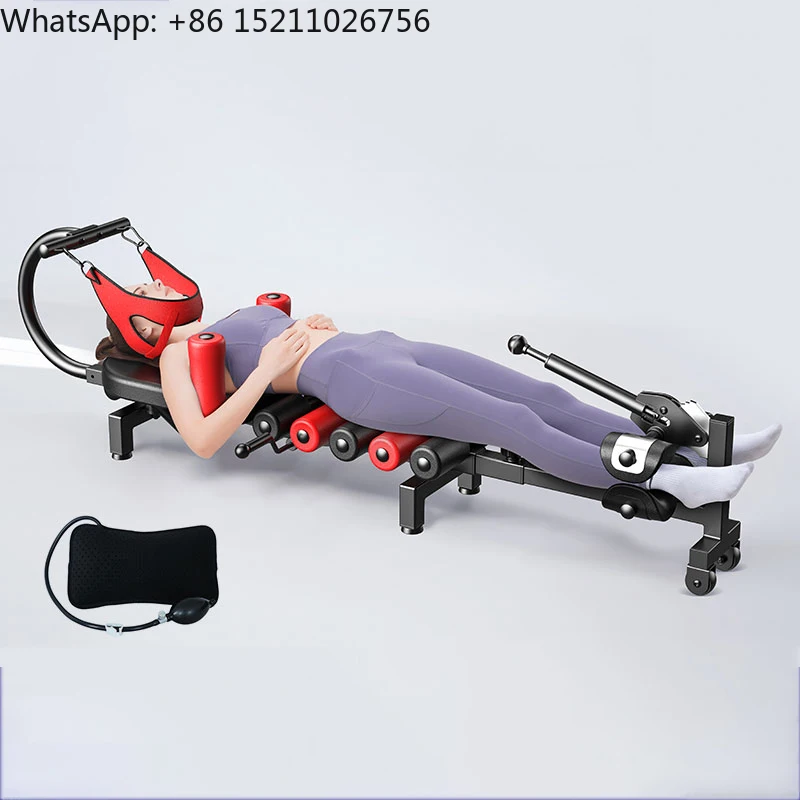 ストレッチ器具 腰椎牽引ベッド ネックボディストレッチャー 脊椎伸長式ストレッチャー ホーム頚椎延長ストレッチャーデバイス