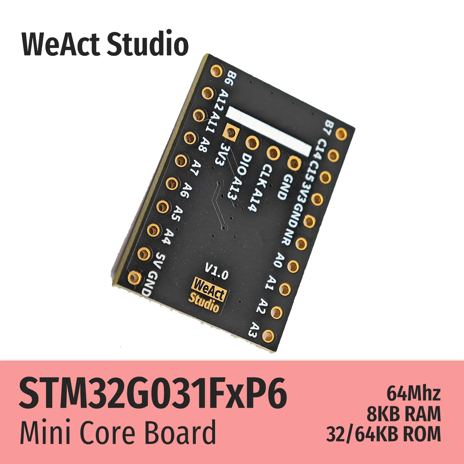 WeAct STM32G031F8P6 STM32G031F6P6 STM32G031 STM32G0 STM32 çekirdek kurulu Demo kurulu