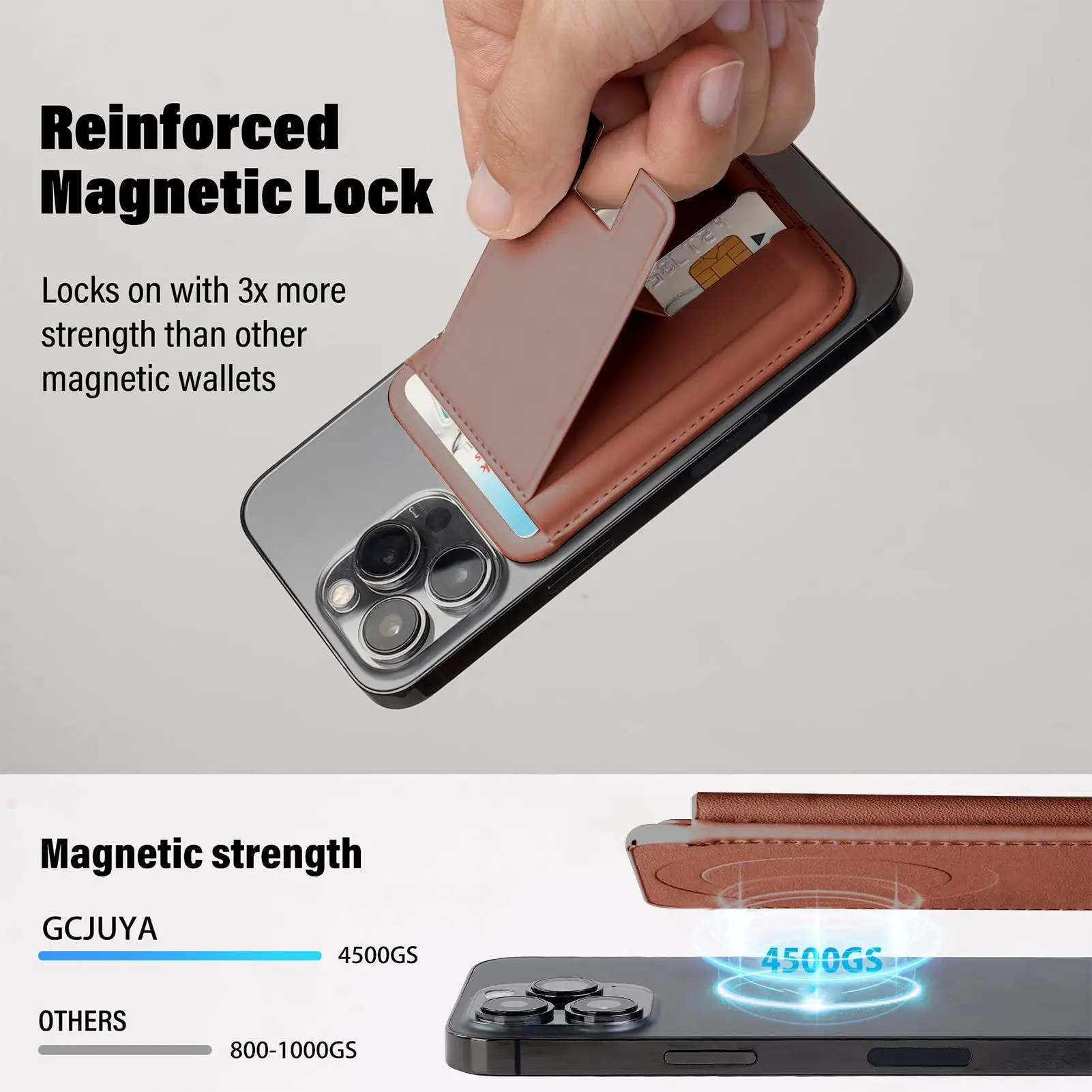 

Магнитный кошелек для телефона, магнитный кожаный чехол для телефона, кошелек-подставка, портативные мобильные аксессуары для кредитных столов, путешествий, мужчин, на открытом воздухе