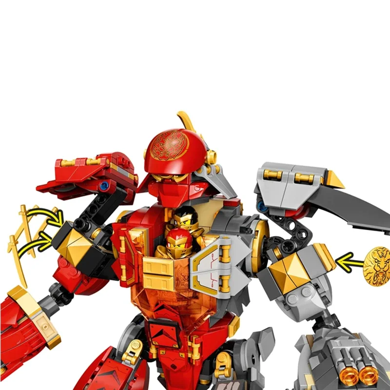 Fire Stone Mech Blocos de Construção Tijolos Série Ninja Compatível 71720 Filme Clássico Kit Modelo Crianças Brinquedos para Crianças Presente de Natal