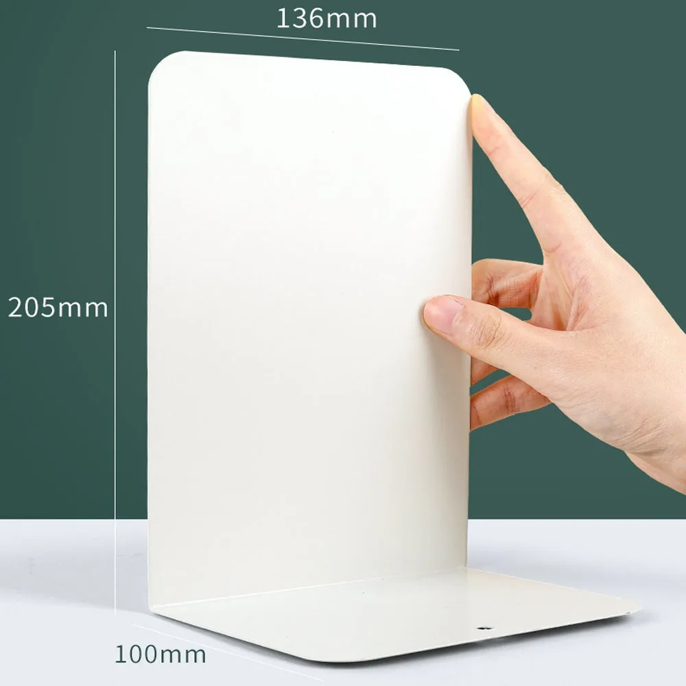 2 шт. металлическая подставка для книг, настольная подставка для книг, современный минималистичный стиль, нескользящая подставка для книг, органайзер для студенческих книг для школьного офиса