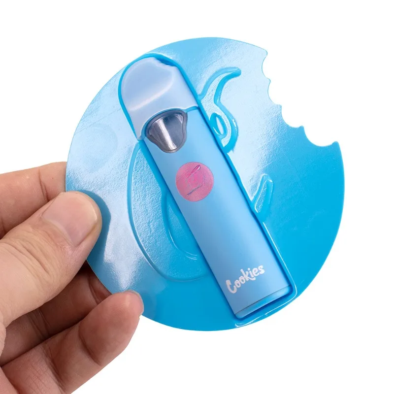 10 stücke Cookie Doppel kammer Vape Pens 2 stücke 1ml Tanks 2 in 1 leere Patrone Vapes E-Zigaretten wiederauf ladbare Vapor izer mit Verpackung