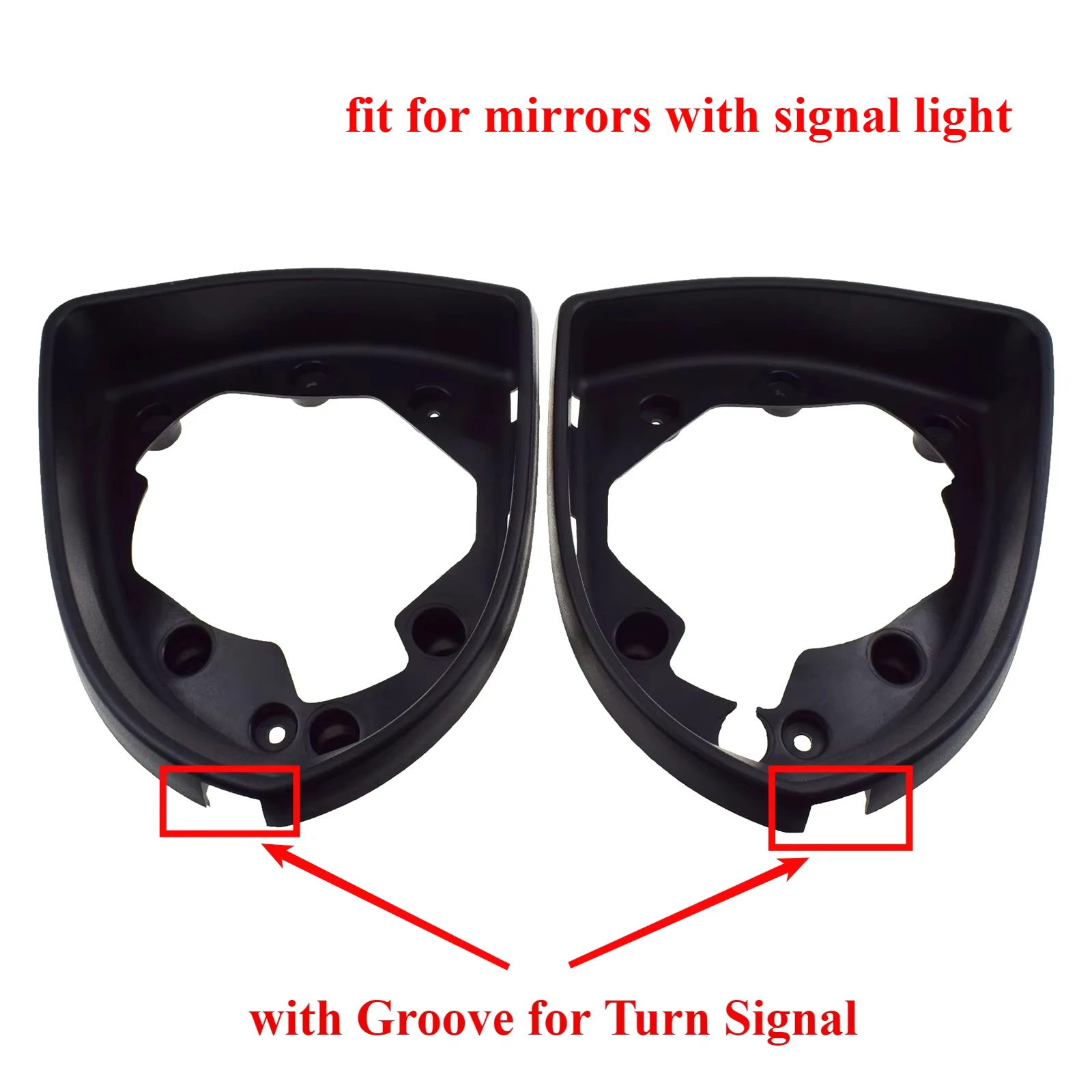

Left / Right Side Rearview Mirror Frame with a Groove for Turn Signal fit for KIA Sportage R 2012 2013 2014 2015 2016 2017