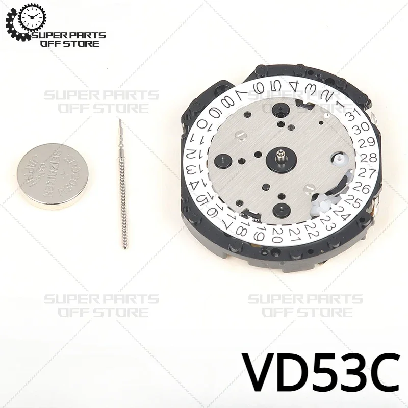 NEW VD53 Movement Date At 3 Six Hands Brand New Japan Vd53C Multifunction Quartz Movement 3.6.9 Small Seconds VD53B Movement