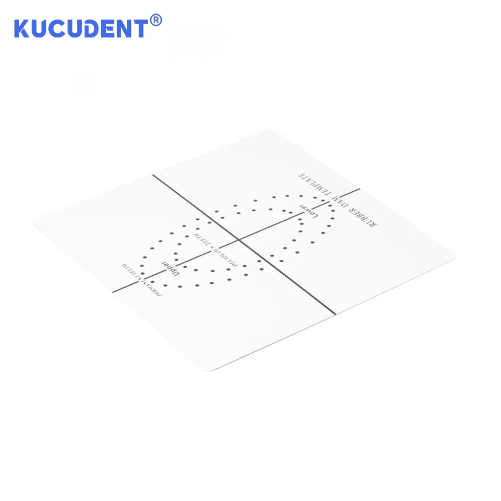 KUCUENDENT 1 PC 歯科ラバーダムパンチ穴位置決めボードバリアテンプレート歯科医ラボ器具ツール正確な