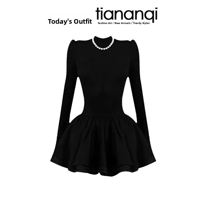 Sweater Rajut Vintage Musim Gugur Dan Setelan Dr Pelangsing Model Twist Shoulder Lengan Panjang Modis Kasual untuk Wanita