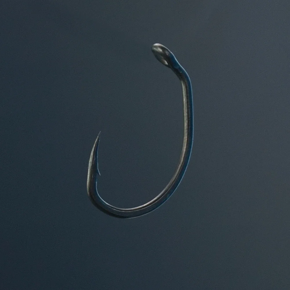 Hirisi 50pcs PTFE Coated High Carbon Stainless Steel Barbed Fish Hook With Eye Fishing Accessories 8025 image 4