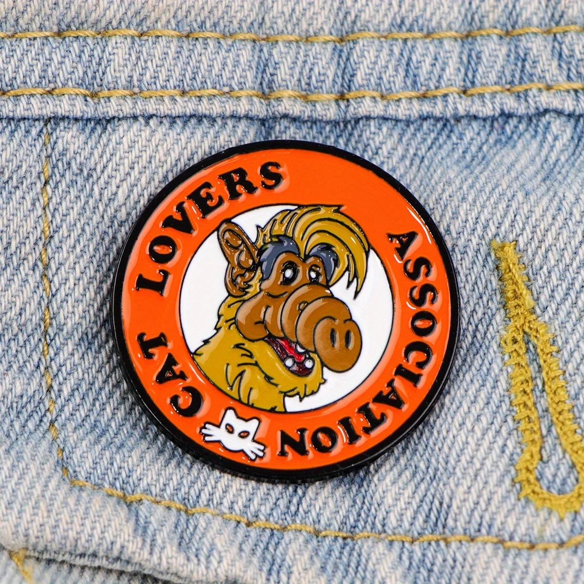 CAT LOVERS ASSOCIATION Enamel Pins Cartoon Animal Brooches for Women Men Badges for Backpack Jewelry Clothing Accessories Gifts