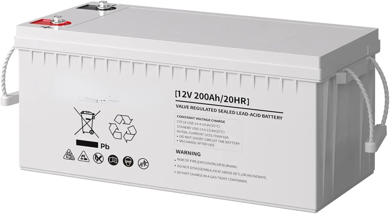 Deep Cycle AGM Battery 12 Volt 200Ah, 3% Self-Discharge RSafe C