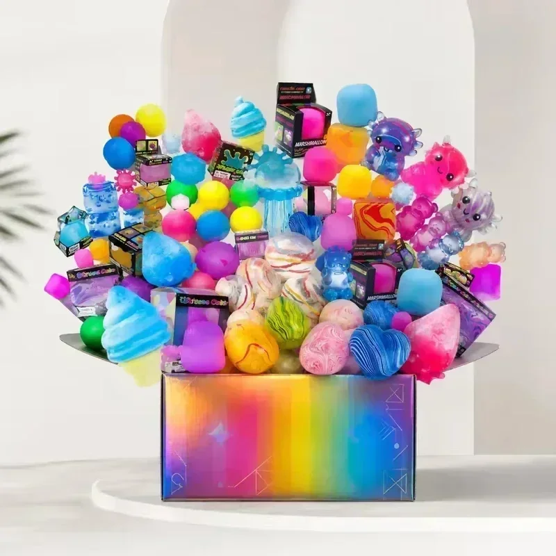 100+ Stile Sensorische Squishy Blindbox-Serie, Zufällige Niedliche Langsam Aufsteigende Spielzeuge, Sammelbare Stressbälle als Überraschungsgeschenk – Detail 6