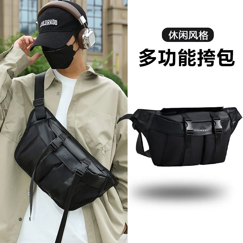 

Нагрудная сумка для велоспорта, мужская и женская большая вместительная портативная нейлоновая сумка через плечо для отдыха, путешествий, спорта на открытом воздухе, подвесная сумка