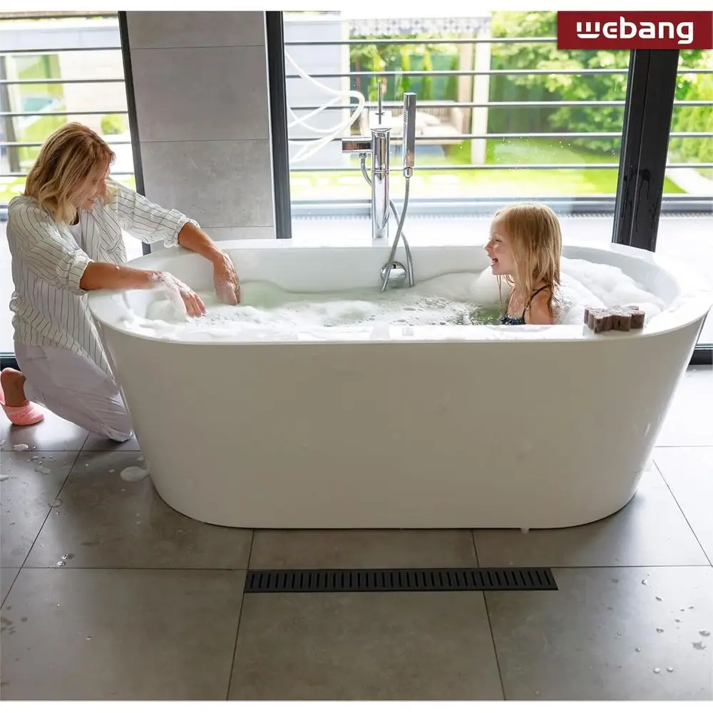 Desagüe de Ducha Lineal Negro Mate de 28 Pulgadas con Rejilla de Acero Inoxidable Extraíble y Accesorios