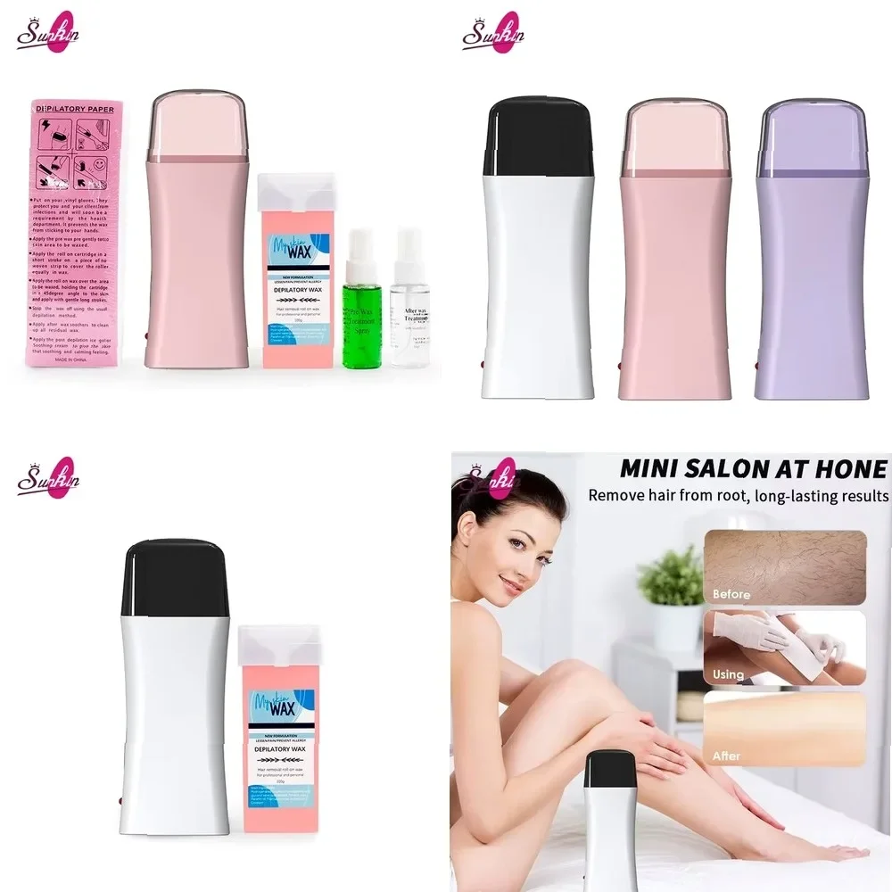 Electric Wax Warmer Kit for Hair Removal, Full Body & Facial Use
