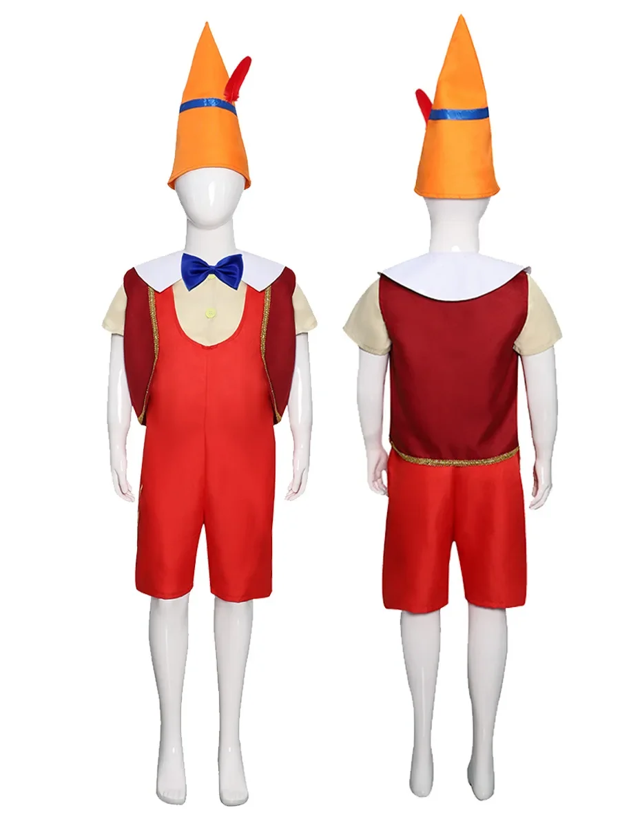 أزياء دي كوسبلاي pour enfants à long nez d'Halloween، aventures de marionnettes، أزياء دي كوسبلاي، أزياء دي Spectacl