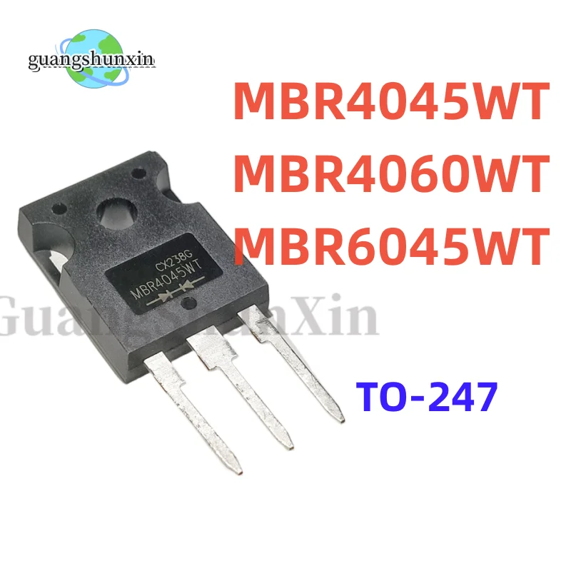 10PCS MBR4045WT MBR4060WT MBR6045WT Schottky rectifier diode TO-247