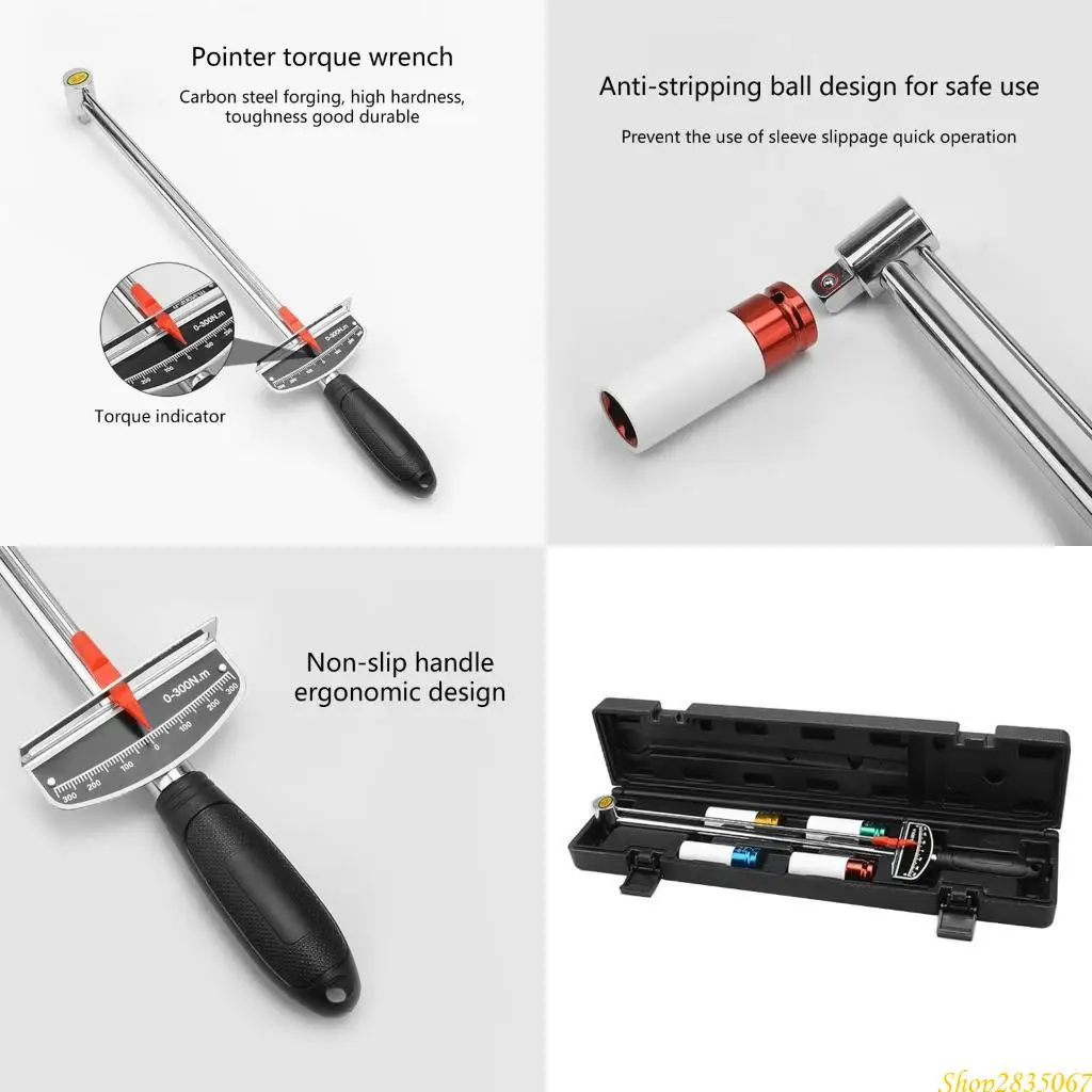 

1/2inch Digital Torque Wrenches Durables Sockets Set Measure Torque Wrenches 831F