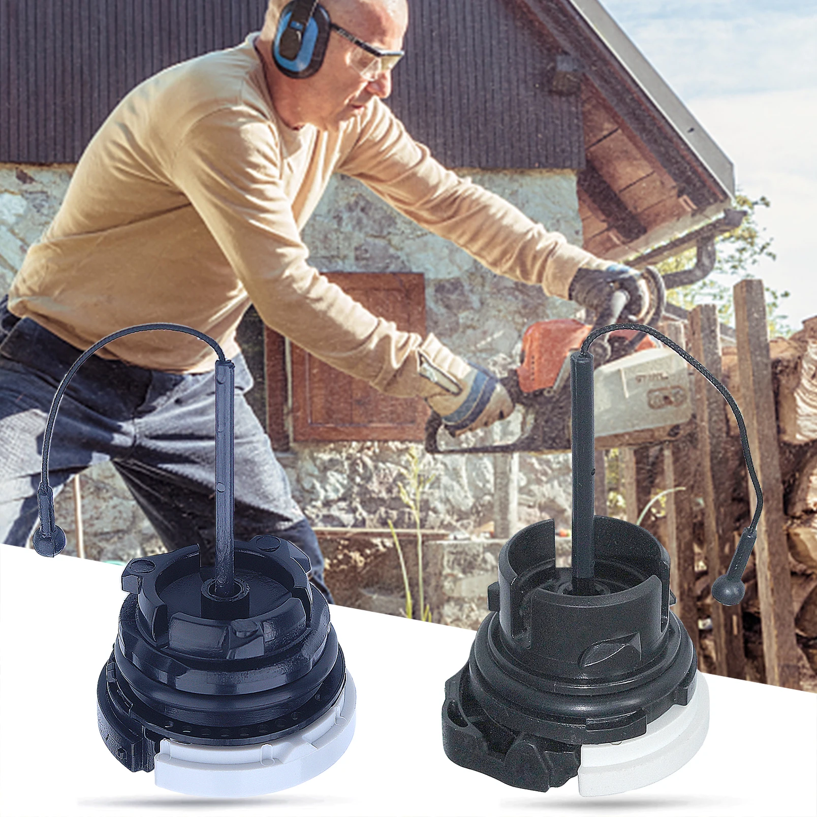 2Pcs การใช้น้ำมันชุด Fit สำหรับ STIHL MS171 MS181 MS200 MS210 MS230 MS240 MS250 MS260 MS340 MS200T MS211 MS192 MS192T Chainsaw