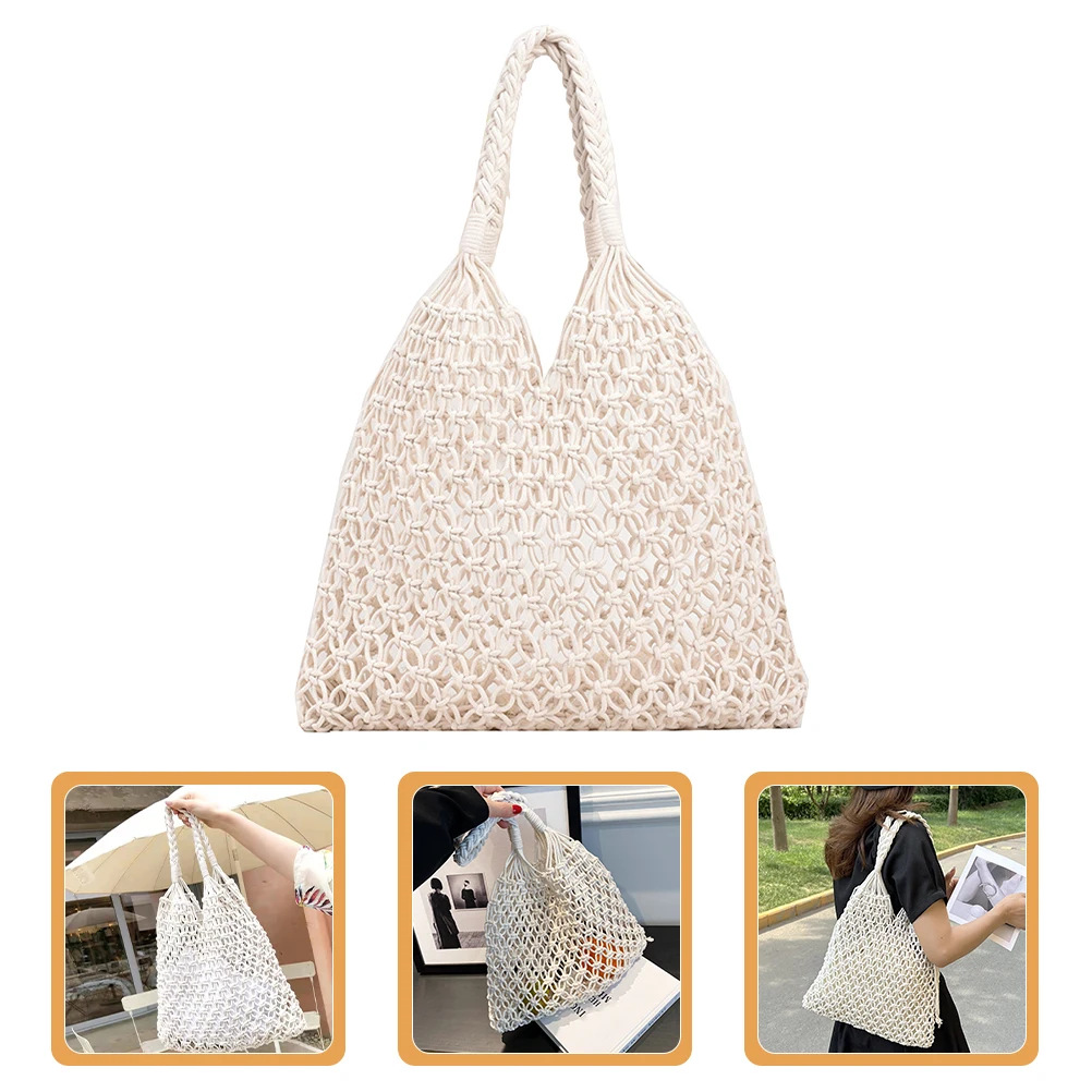 

Shoulder Bag Shopping Tote Beach Handbags Large Summer for Women Girl Handwoven