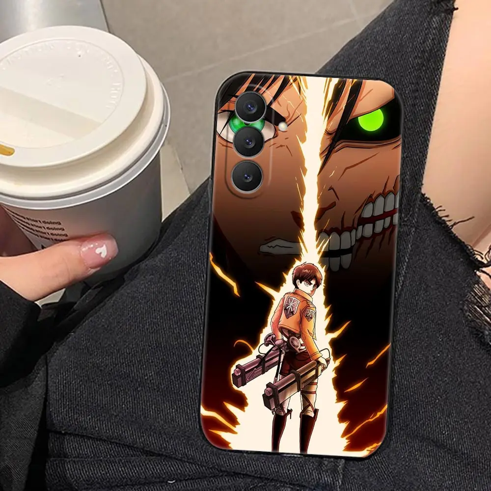 Yeager A-Attack On Titan Eren Cover Phone Case For Samsung Galaxy S26 S25 S24 S23 S22 S21 S20 FE Ultra Plus Lite TPU Funda Shell