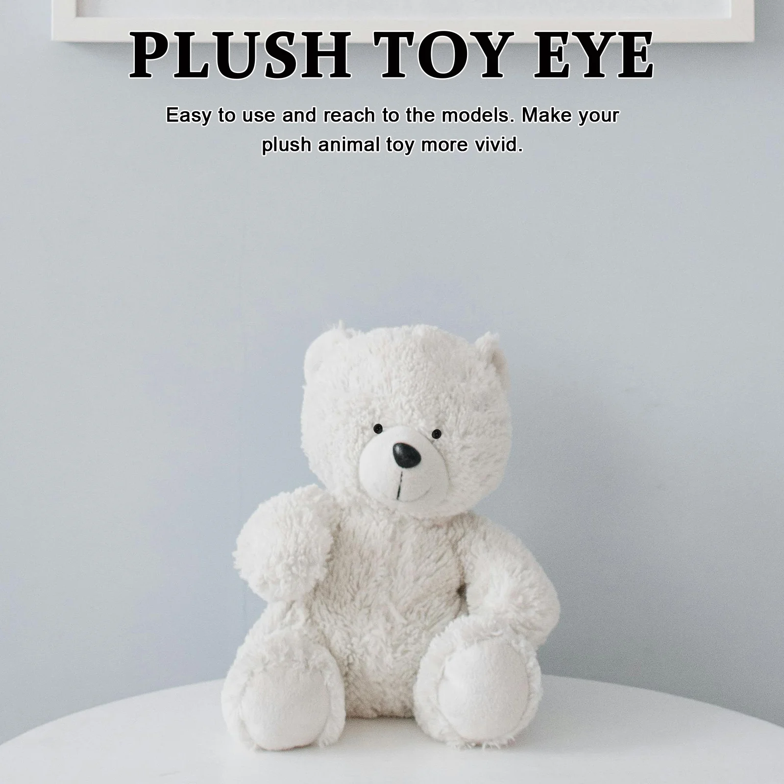 50Pairs Black Safety Eyes Premium Glass DIY Animal Craft Projects 4Mm Vivid Look for Handmade Decorations Classroom Art Supplies