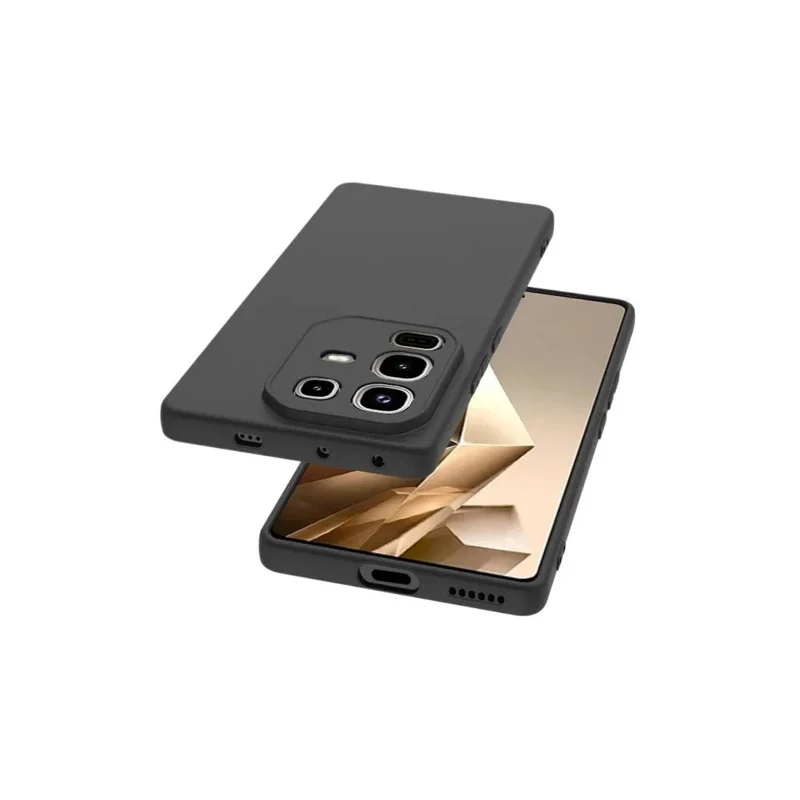 حافظة لهاتف انفينيكس نوت 50X 5G X6857B لهاتف انفينيكس نوت 50X نوت 50X 50 X غطاء خلفي من السيليكون الناعم النحيف باللون الأسود غير اللامع