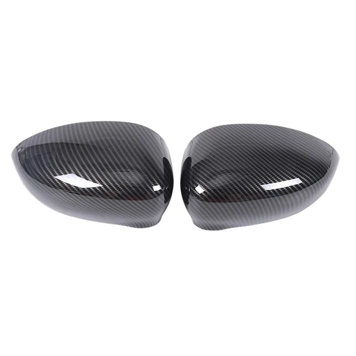 Real Carbon Fiber Car Rearview Side Mirror Decorate Cover Trim Sticker Accessories for Fiat 500 2008-2023