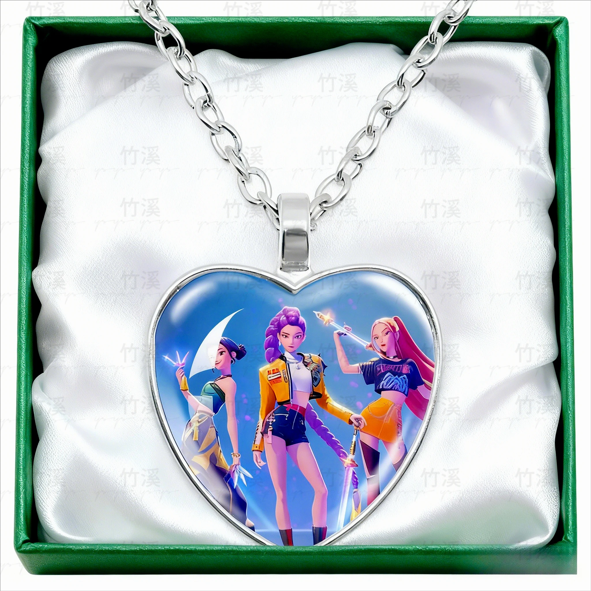 قلادة ساحرة لشخصية الرسوم المتحركة - هدية مجوهرات كرتونية لطيفة للفتيات، إكسسوار قلادة أنيق للأطفال