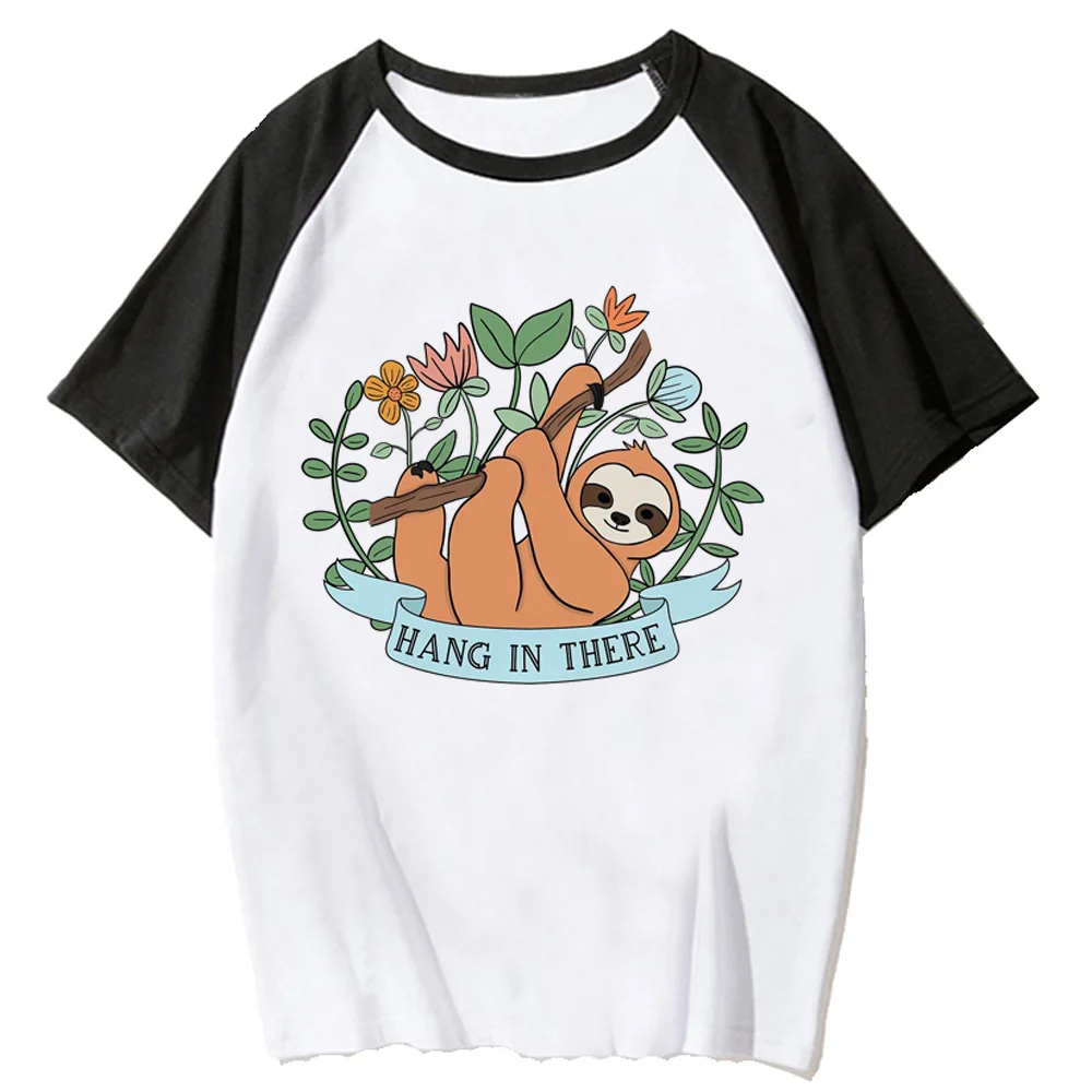 Sloth Tee women manga t shirt girl manga streetwear 2000s clothing