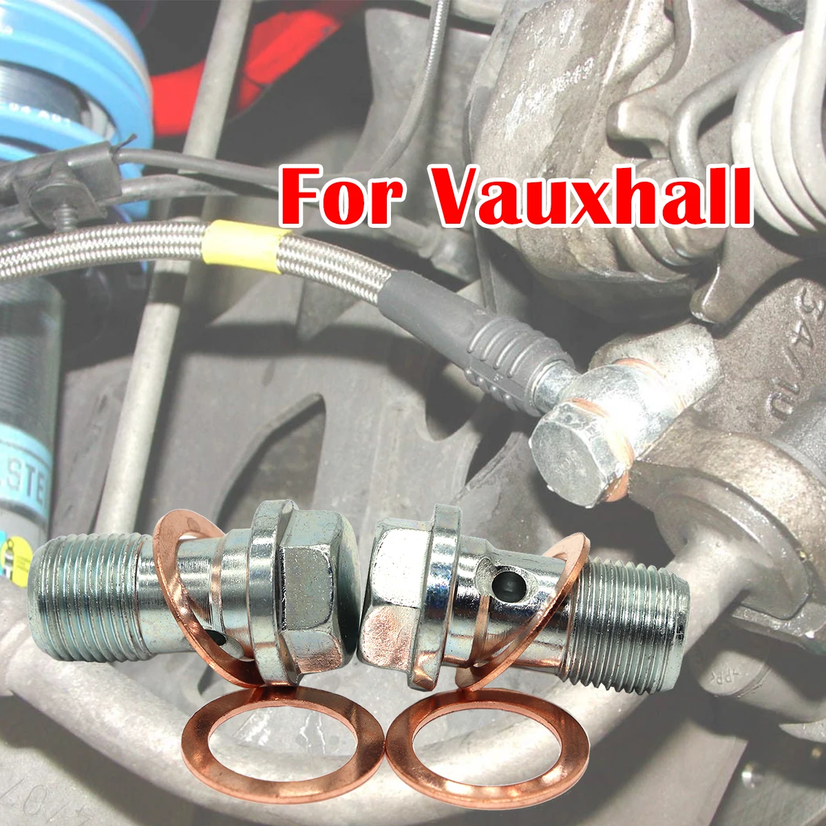 

Front Rear Left Right Caliper Hose Lines Banjo Fittings Bolts Copper Sealing Crush Washers For Vauxhall Vectra C Astra H Turbo