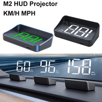 M2 Head Up Display Digital Speedometer GPS HUD For All Cars Big Font For KMH For MPH Windshield Projector With USB Cable