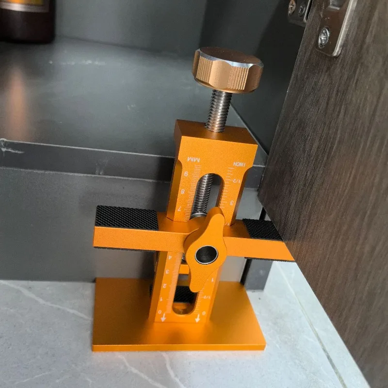 

Aluminum alloy, cabinet door installation aid, rebound device, hanging cabinet, door leveler, DIY wood tools