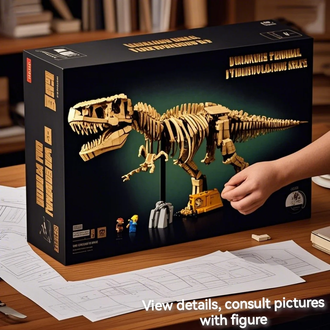 Diy Original Box Dinosaur World Building Blocks Tyrannosaurus Rex Stone Tyrannosaurus Rex Building Blocks Toy Children's Chris
