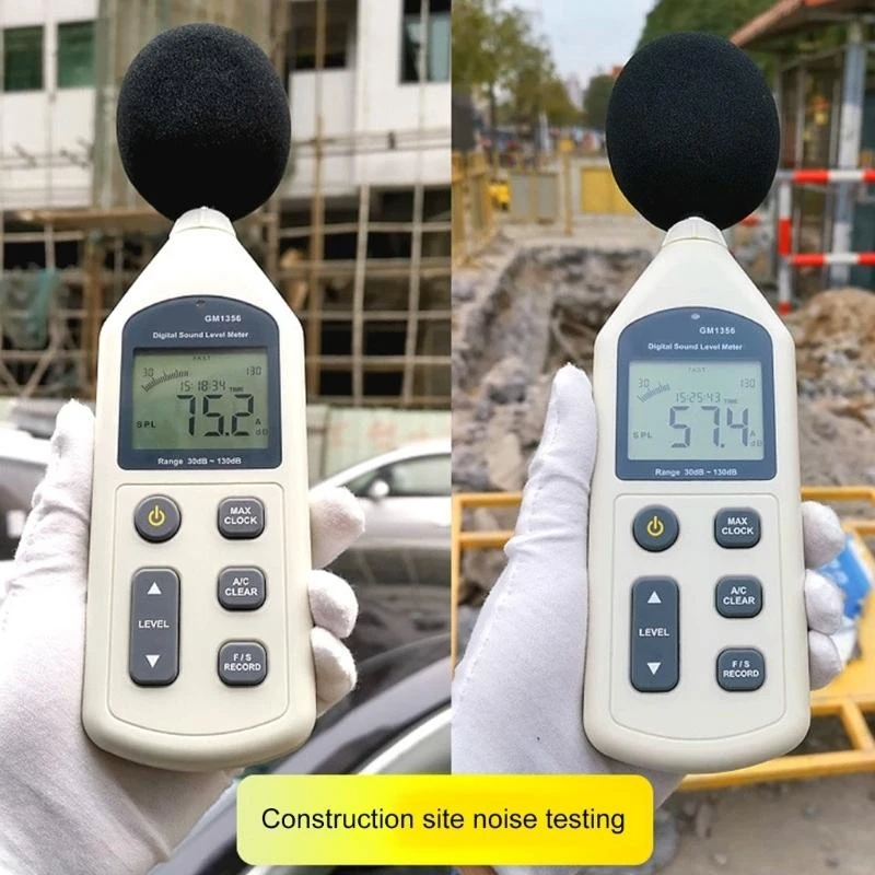 

GM1356 Audios Noise Measuring Meter with Weighted 47000 Data Record & Export Handheld Noise Meter for Indoor Outdoor B03E