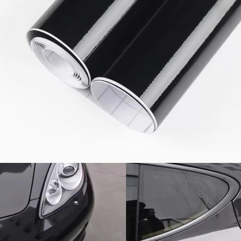 

Ярко-черная пленка для кузова автомобиля из ПВХ, самоклеящаяся наклейка, мотоциклы, велосипед, авто, меняющая цвет кожи, пленки 150*10/20/30 см