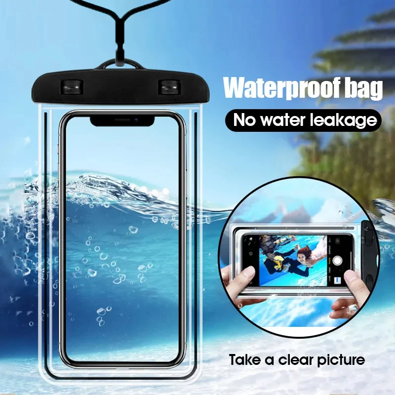 

Универсальный водонепроницаемый чехол для телефона, сумка для дайвинга, плавания, подводная сухая сумка для телефона, водные виды спорта, пляж, бассейн, катание на лыжах, 6 дюймов