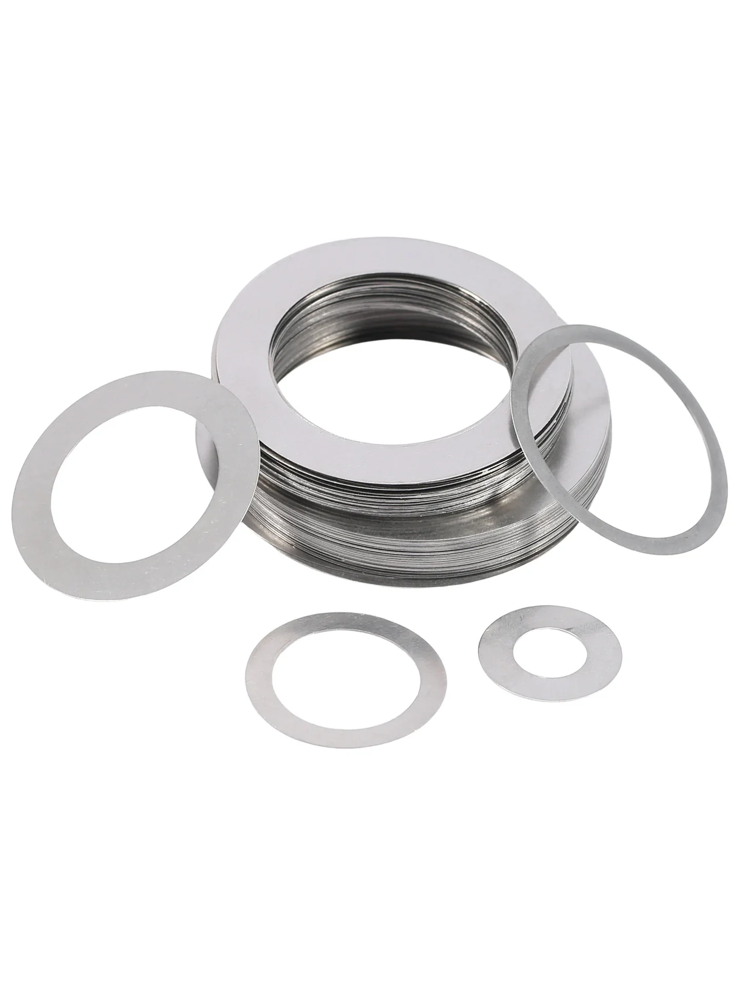 Ultra Thin Flat Washer M17 M18 M20 M22 M25 M28-M40 304 Stainless Steel Adjust Gasket Gap Adjustment Thickness 0.1/0.2/0.3/0.5mm