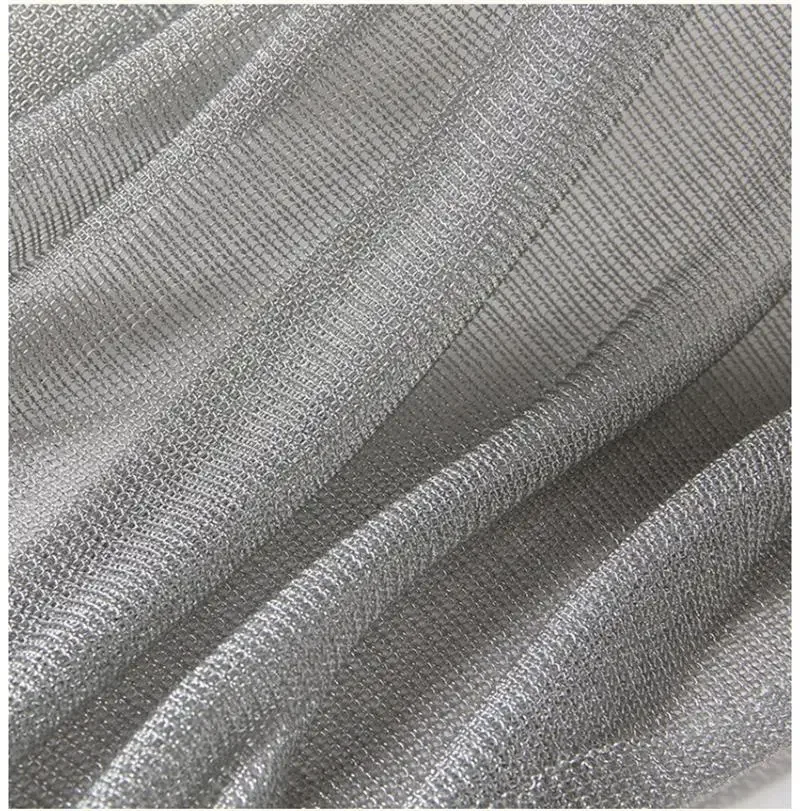 Soft Knitted Metal Texture Fabric Lightweight Dress Making Designer Fabric Diy Sewing Accessories By the meter