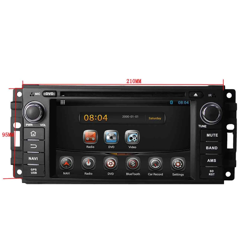 Автомобильный DVD-плеер Carplay IPS 2din Android 11,0 для Jeep Cherokee 2009 2008 2010 Wrangler Dodge Chrysler GPS Радио Стерео 8G + 128 ГБ