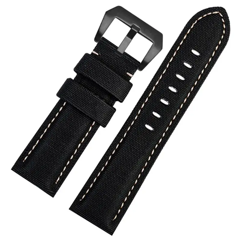 NFR For Panerai PAM441/01661 wristband Leather Sport Watchband Black Blue Watch Strap Accessories Bracelets 22mm 24mm 26mm