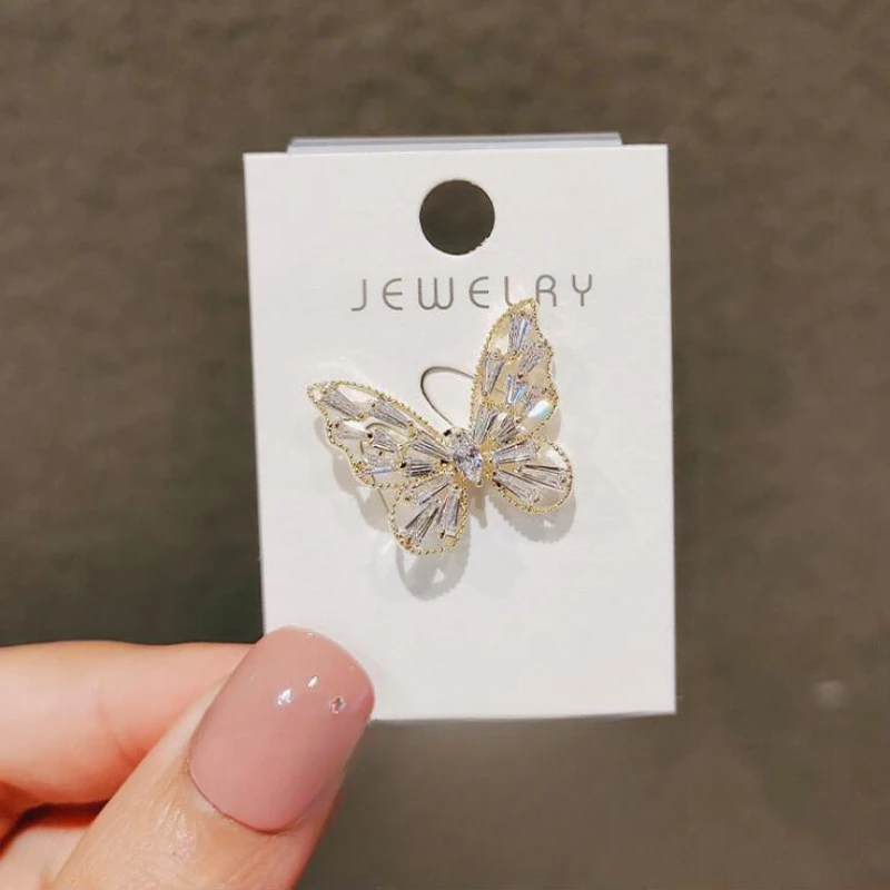 Beautiful Butterfly Brooch For Women Lady Luxury Rhinestones Pins Party Fashion Accessory