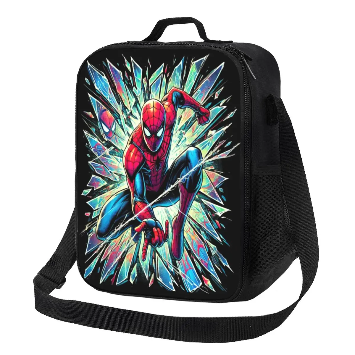 

Custom Spider Man Cartoon Superhero Insulated Lunch Bags for Outdoor Picnic Waterproof Thermal Cooler Bento Box Women Children