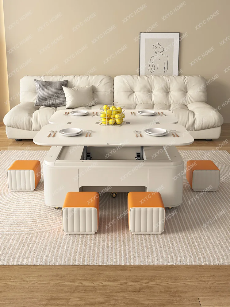 Lifting Coffee Table Dual-Use Integrated Multi-Functional Dining Table Small Apartment