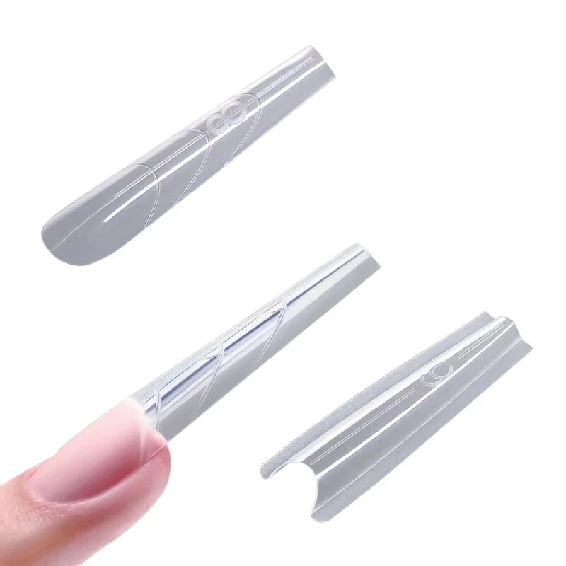 ساندويتش أشكال أظافر مزدوجة 240 قطعة 15 مقاس جديد 2025 ملحقات-أشكال مزدوجة نعش اللوز أشكال أظافر قالب علوي قالب سفلي ثلاثي الأبعاد بيضاوي #5