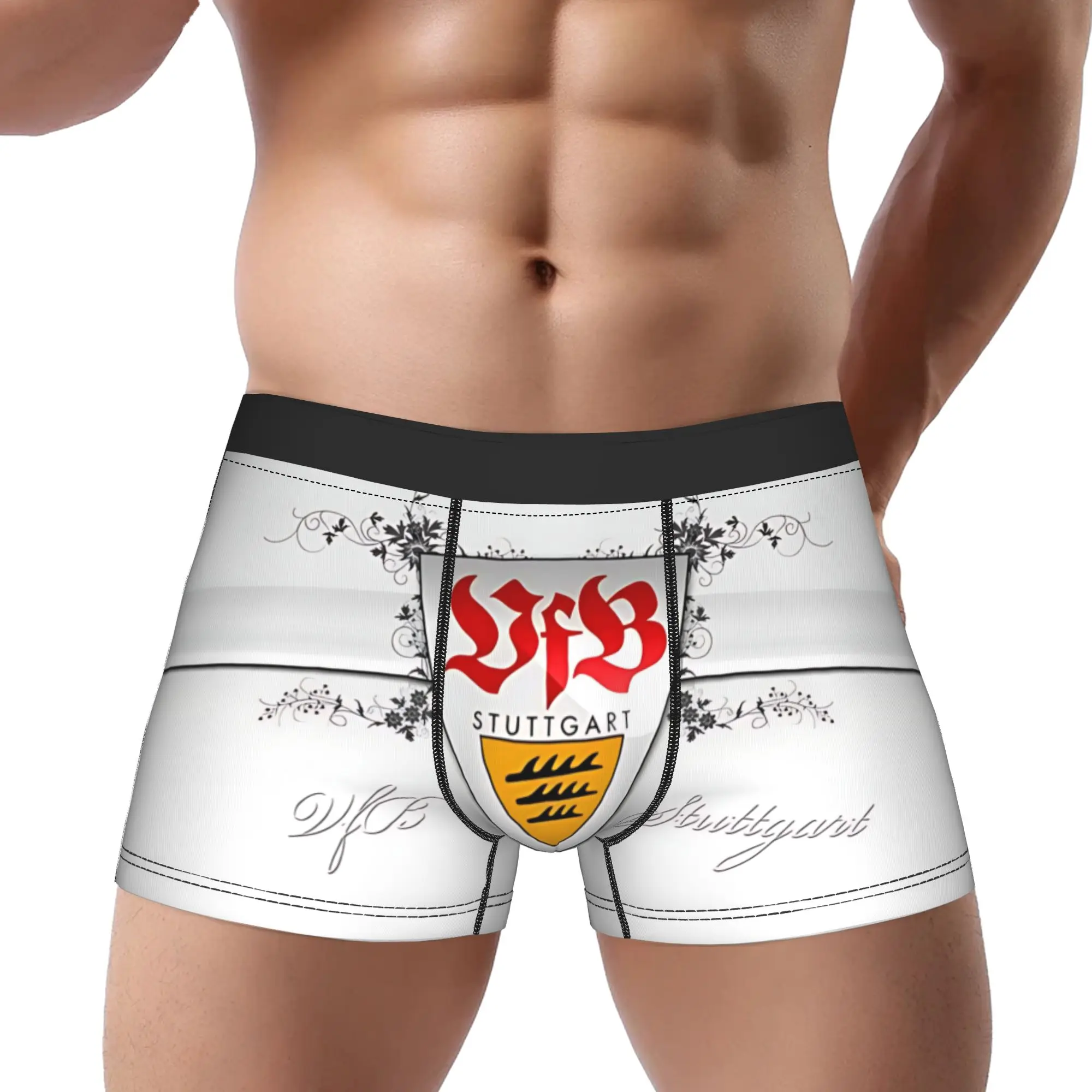 

adults 18 plusboxers VfB Stuttgart DFB Pokal DFL Supercup Underpants Breathbale Panties Men Underwear Print Shorts Boxer Briefs
