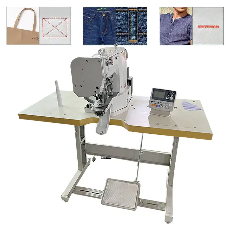 Full Automatic Thick Material Trademark Garment Sewing Machine for Apparel Manufacturing