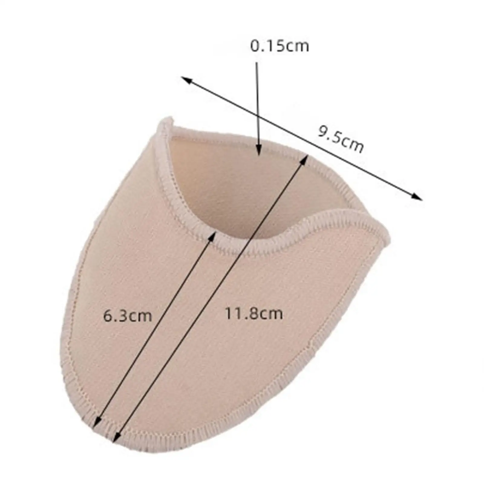 أكياس أصابع الباليه ، واقي ملفوف بأصابع القدم ، وسادة مانعة للانزلاق ، زوج واحد