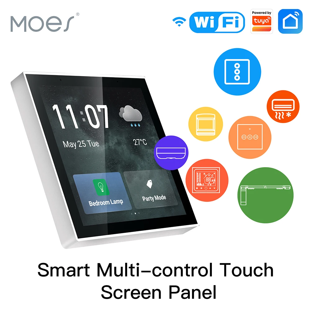 4 inch WiFi Zigbee Android touch panel for smart home wall switches