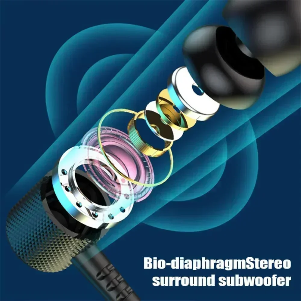 سماعات رأس لاسلكية بلوتوث بشريط حول الرقبة سماعات مغناطيسية رياضية للجري سماعات أذن مقاومة للماء بلوتوث 5.3 مع ميكروفون #4