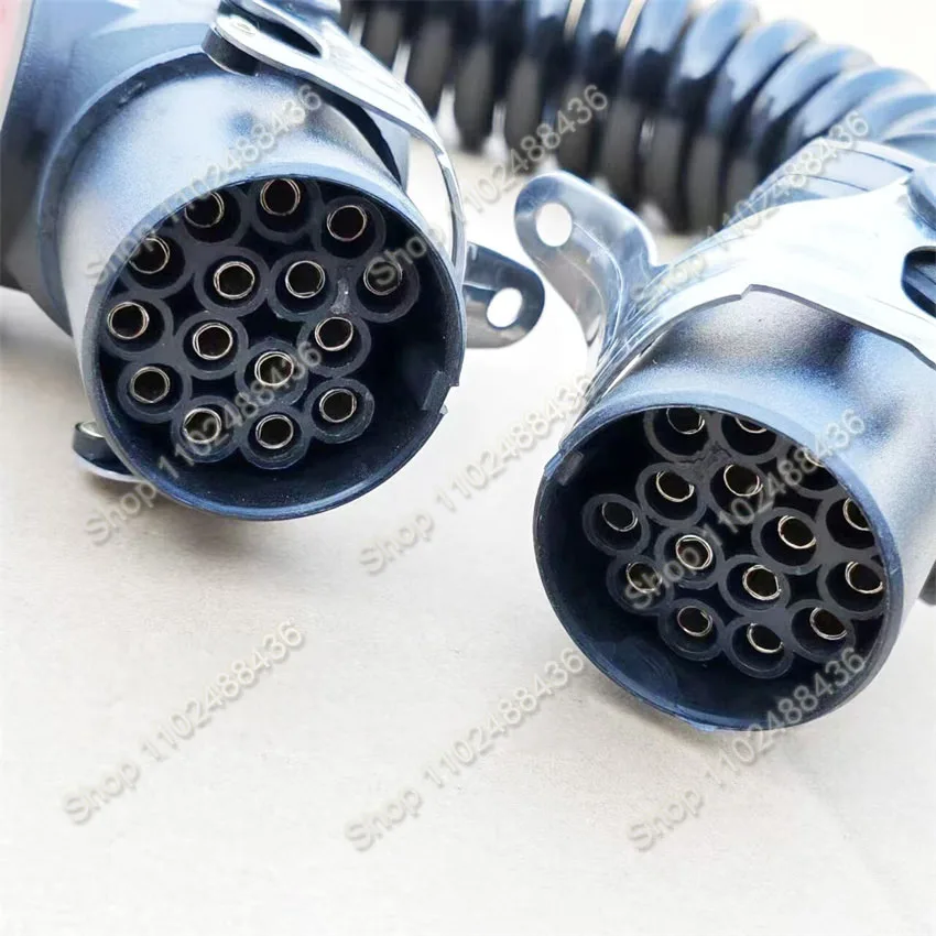 15 Pins Spring Wire harness Heavy-Duty Trailer Wiring EBS Cable 15-Core Spring Wire Harness - EBS Brake Cable for Truck Trailers